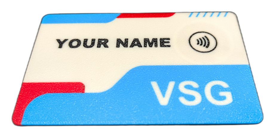 Carte de visite NFC personnalisable - vue de face détourée