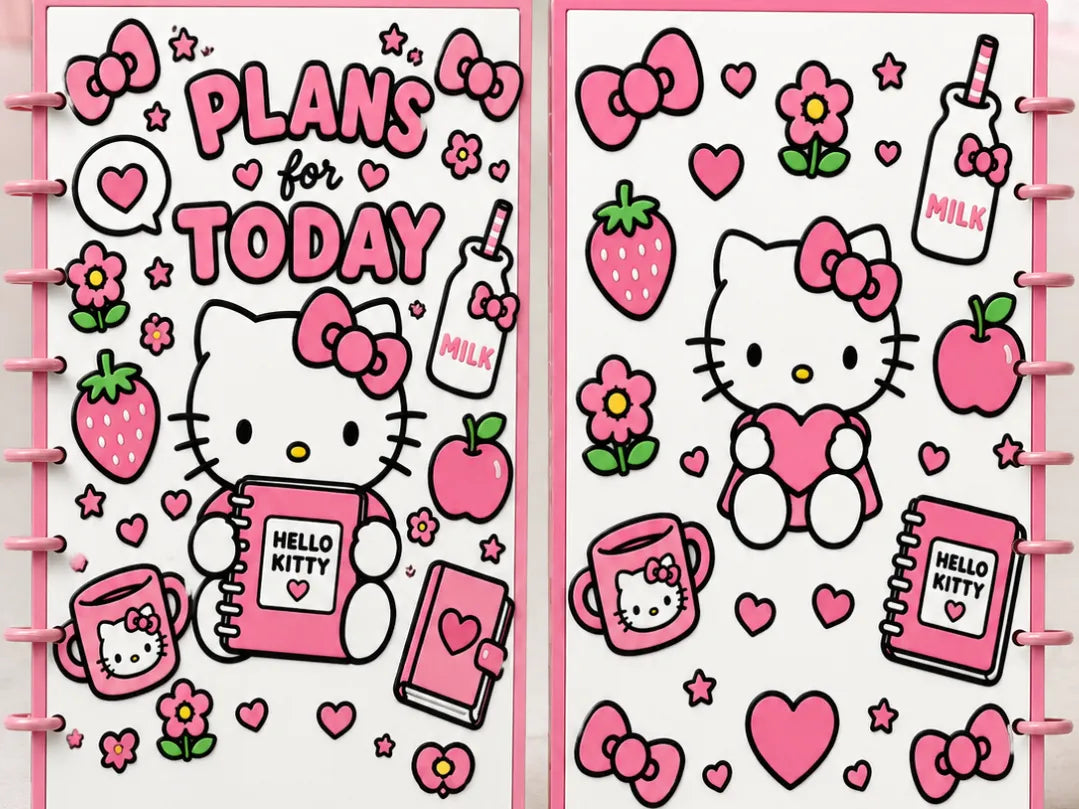 Organiseur de carnet A5 Chat - Voyage Print