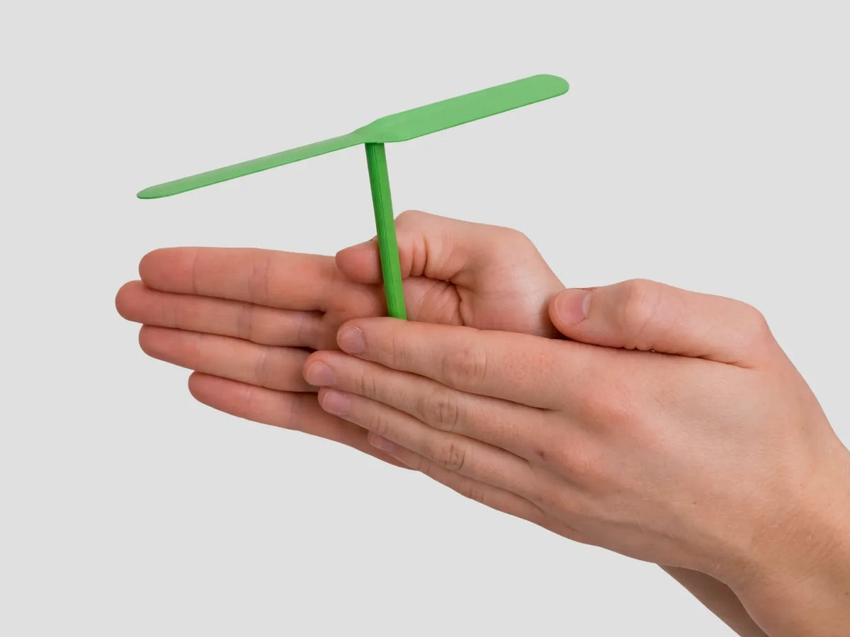 Hélicoptère lancé à la main (Regarder le GIF) - Maquette Print