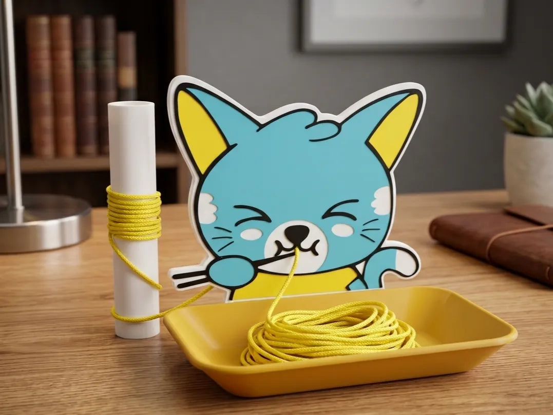 Chat Affamé : Jeu de Motricité Spaghetti - Jeux Print