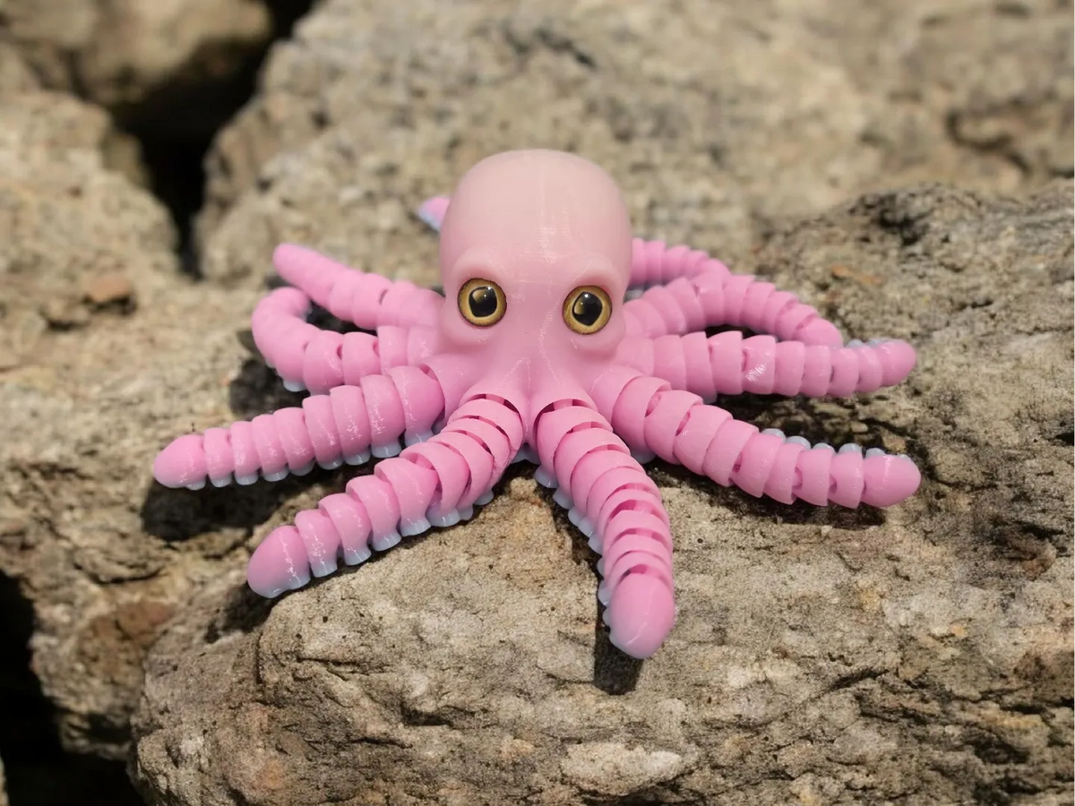 Flexi Octopus - compatible avec des yeux en verre / sans supports - Figurine Print