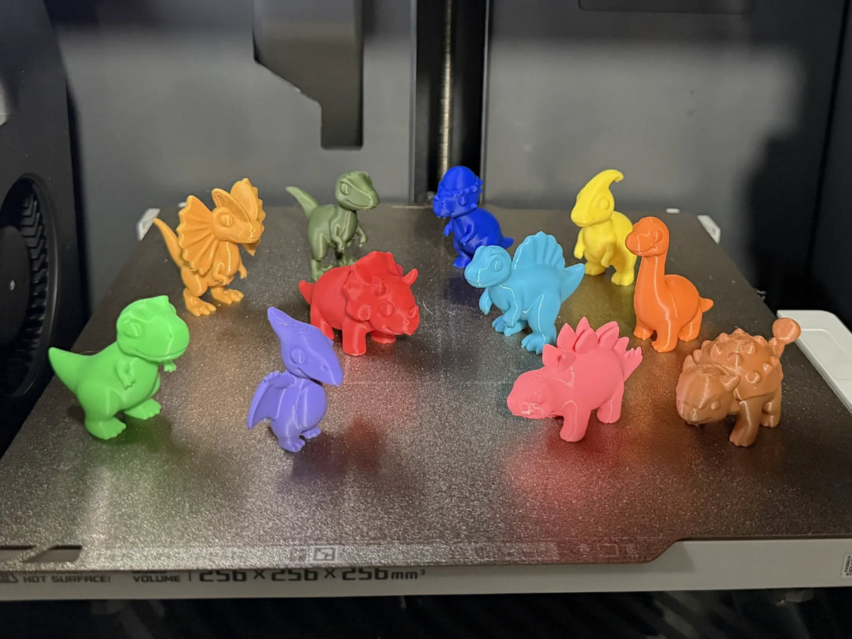 Collection de Mignons Mini Dinosaures - Maquette Print