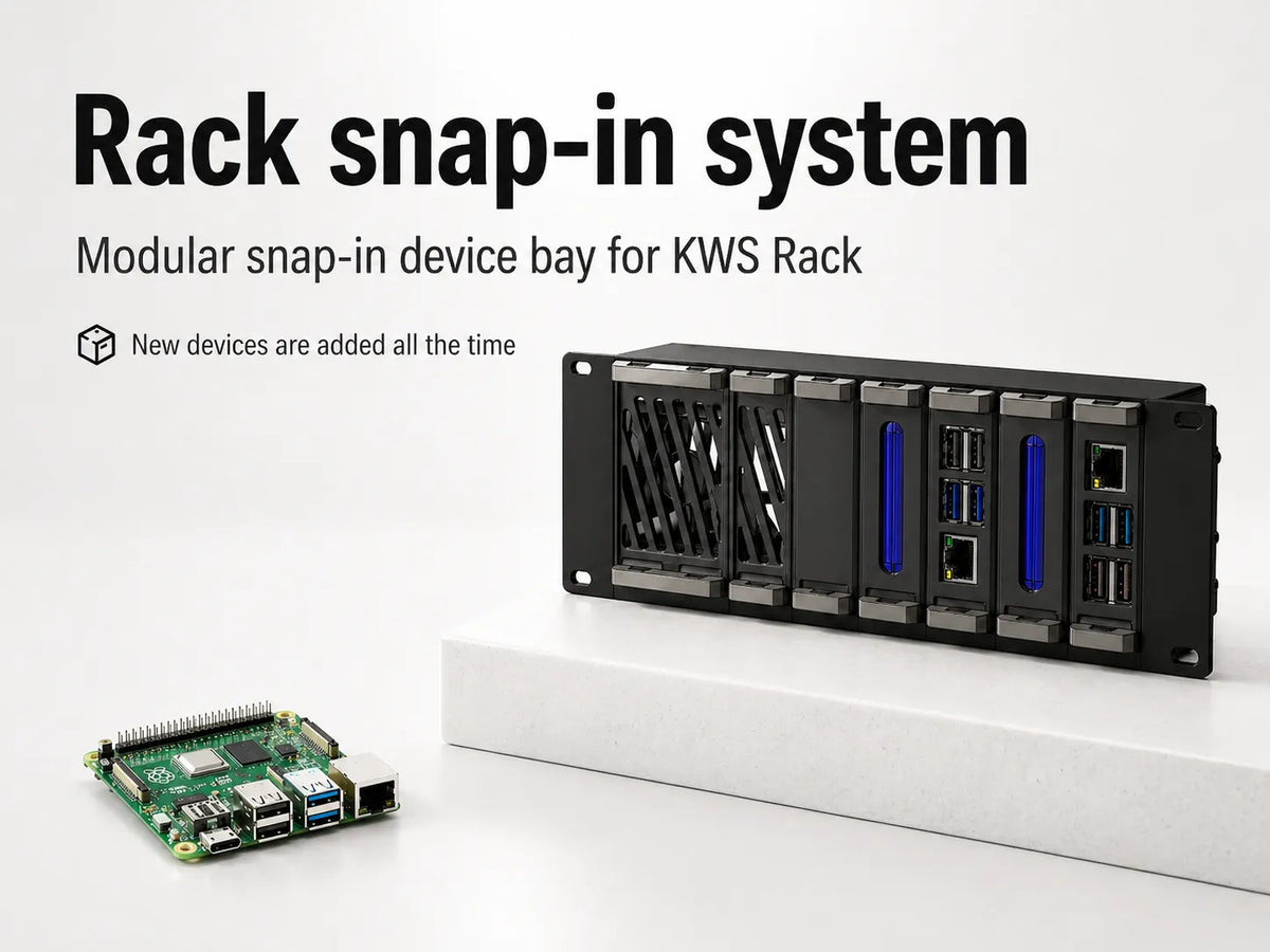 Rack à encliquetage (Cluster de Raspberry Pi à 8 baies) - Tech Print