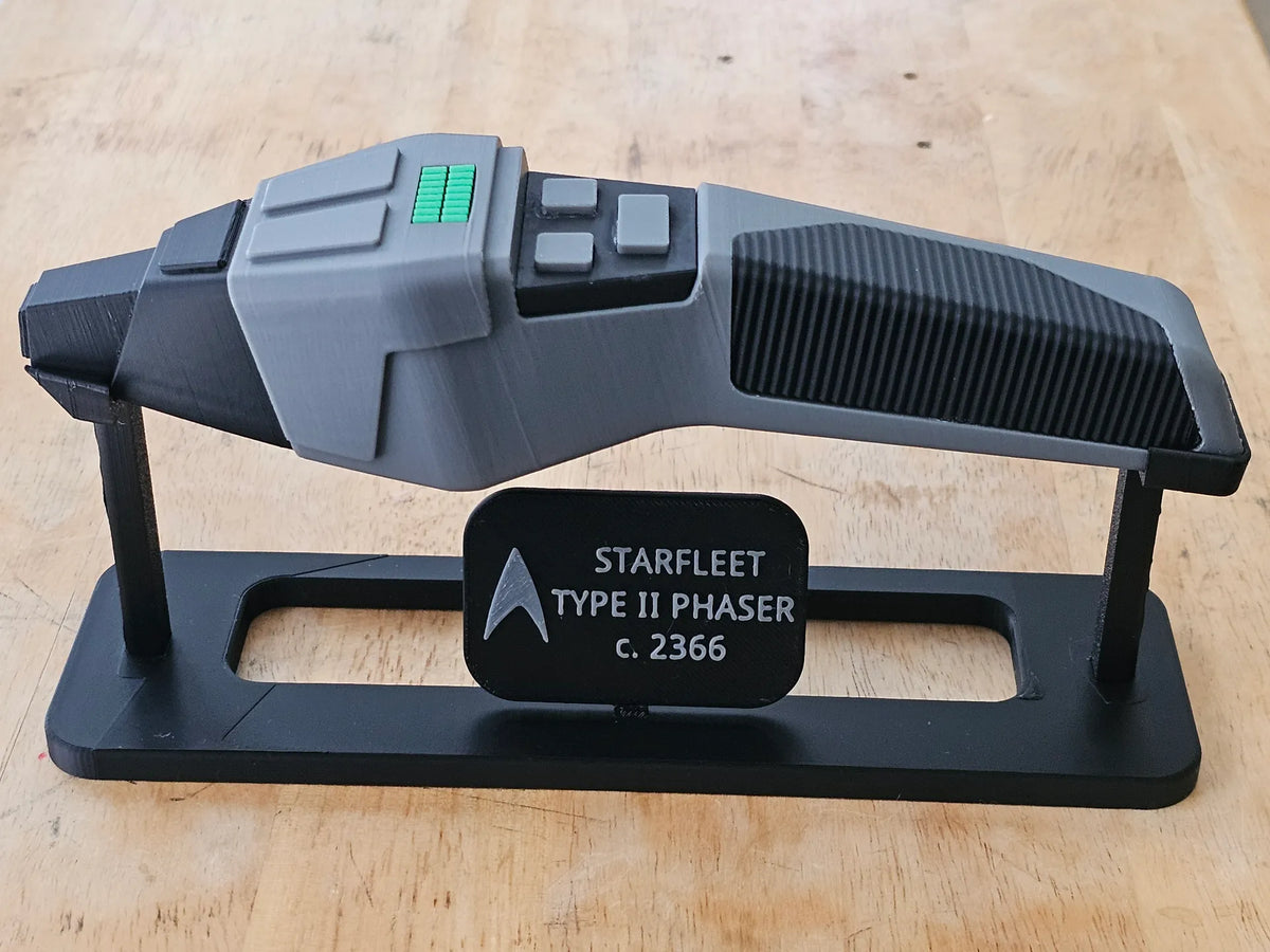 Star Trek TNG Type II Phaser Plaque de support alternative - Geek Print