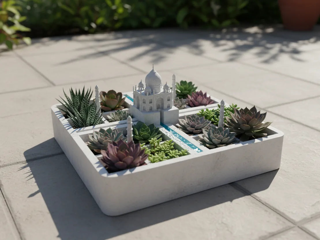 Mini pot de plantes Taj Mahal - Voyage Print