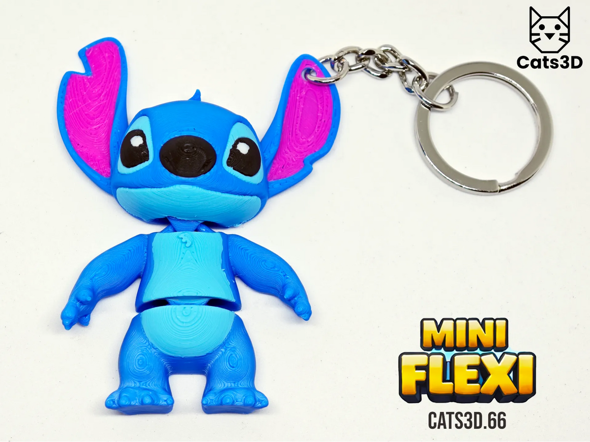 Stitch Mini Flexi – Figurine Mignonne Articulée - Figurine Print