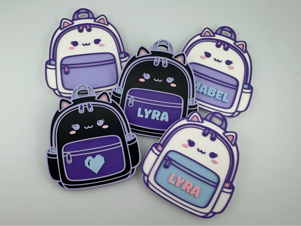 Sac à dos chat NFC personnalisé mignon Kawaii - Geek Print