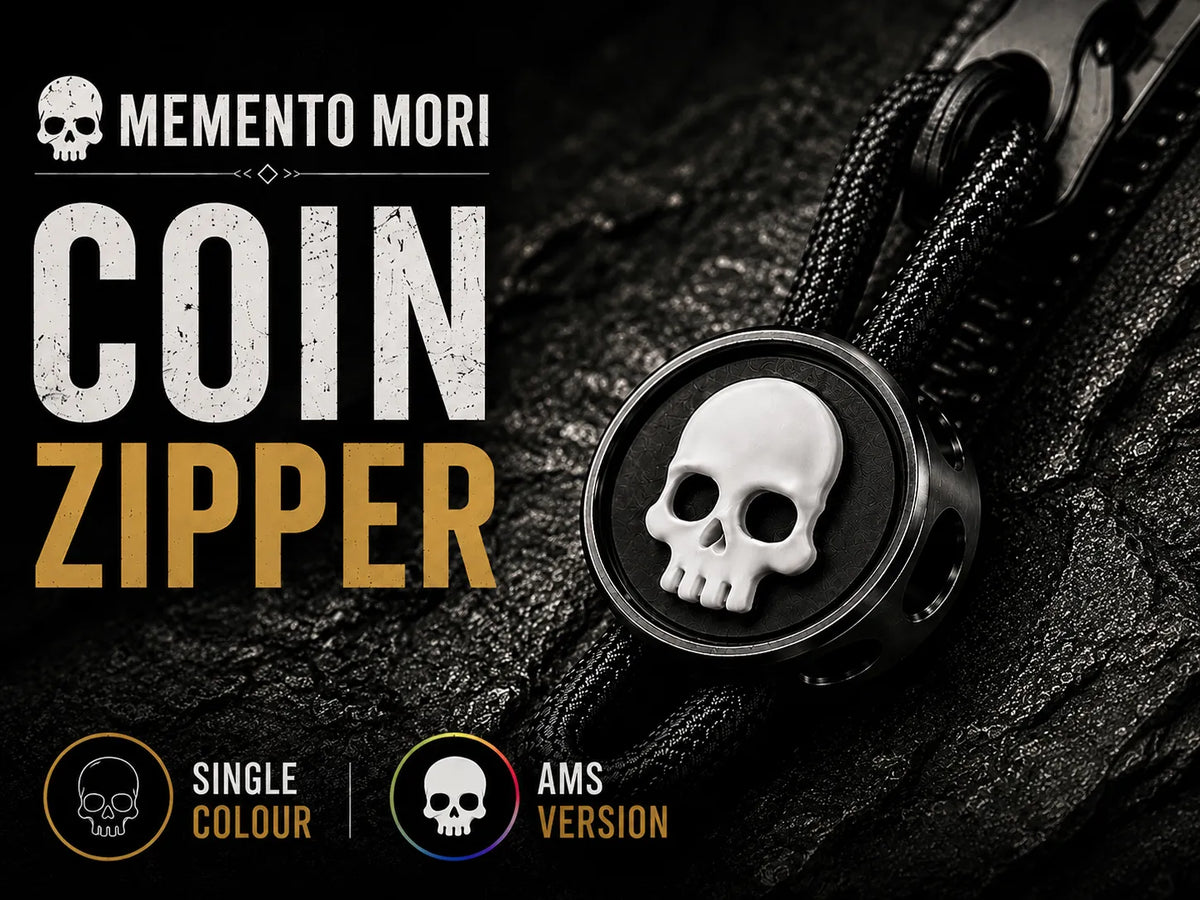 Memento Mori – Tirette de Fermeture Éclair Pièce - Bijoux Print