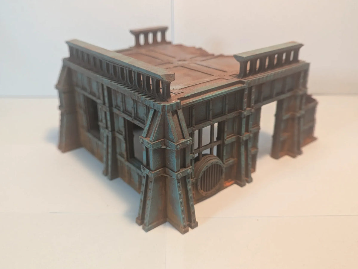 Grandes Ruines d'Usine à un Seul Étage - Maquette Print