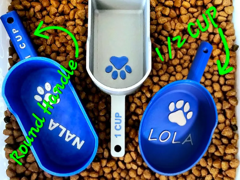 Nourriture pour chien 1 tasse cuillère doseuse 1/2 tasse - Pet Print