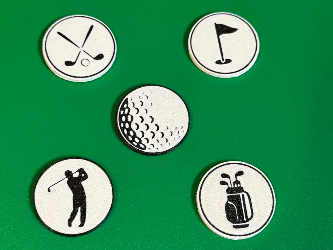 Marqueurs de balles de golf - Collection Golf Basics - Sport Print