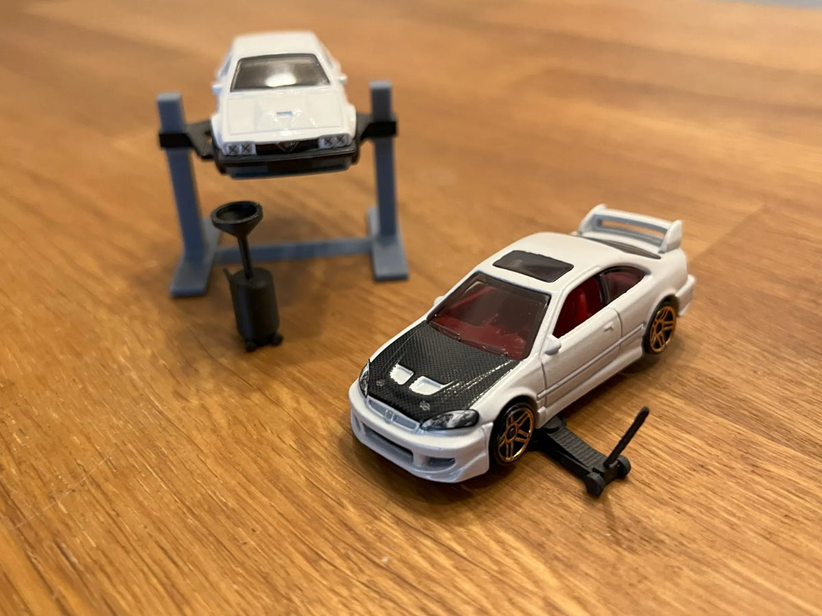Cric de voiture à l'échelle 1/64 pour diorama de garage de voiture - Auto Print