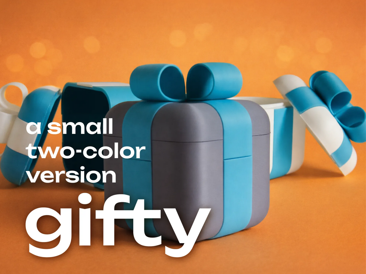 Gifty – Une Petite Boîte Cadeau Bicolore - Cadeau Print