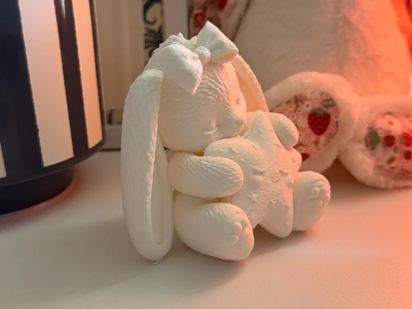 Lapin Étoilé Rêveur – Décoration de crèche Lapin Endormi - Bébé Print