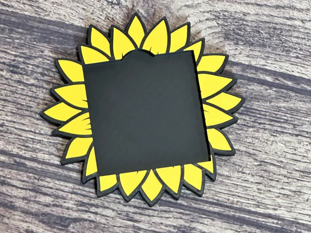 Porte-bloc-notes adhésif Tournesol – modèle 2 - Bureau Print