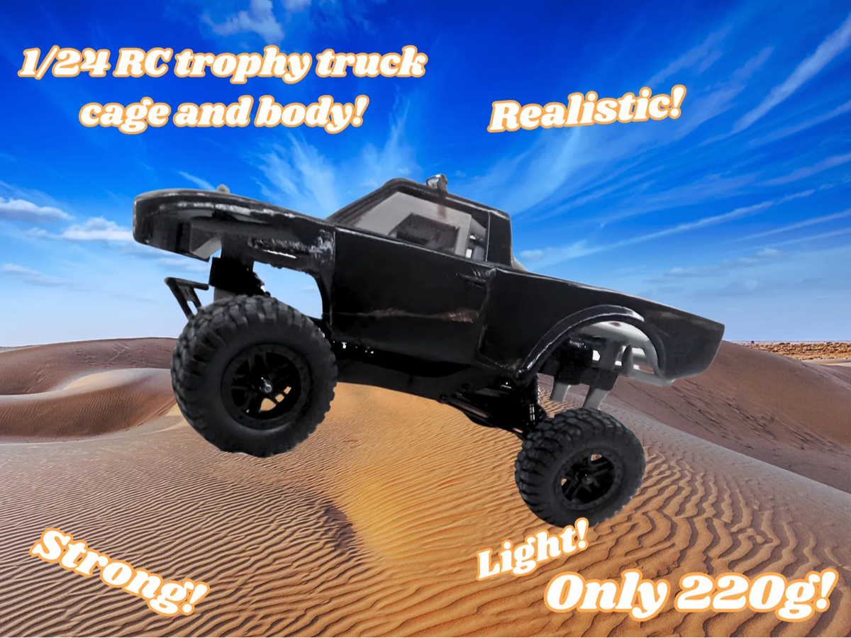 Cage + carrosserie de camion trophy RC 1/24 - Maquette Print