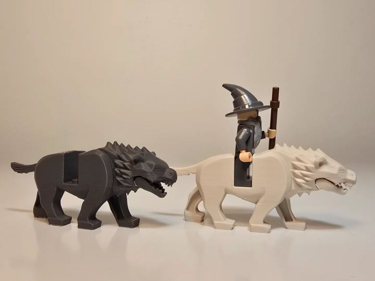 Warg en briques - Le Seigneur des Anneaux et Le Hobbit - Geek Print