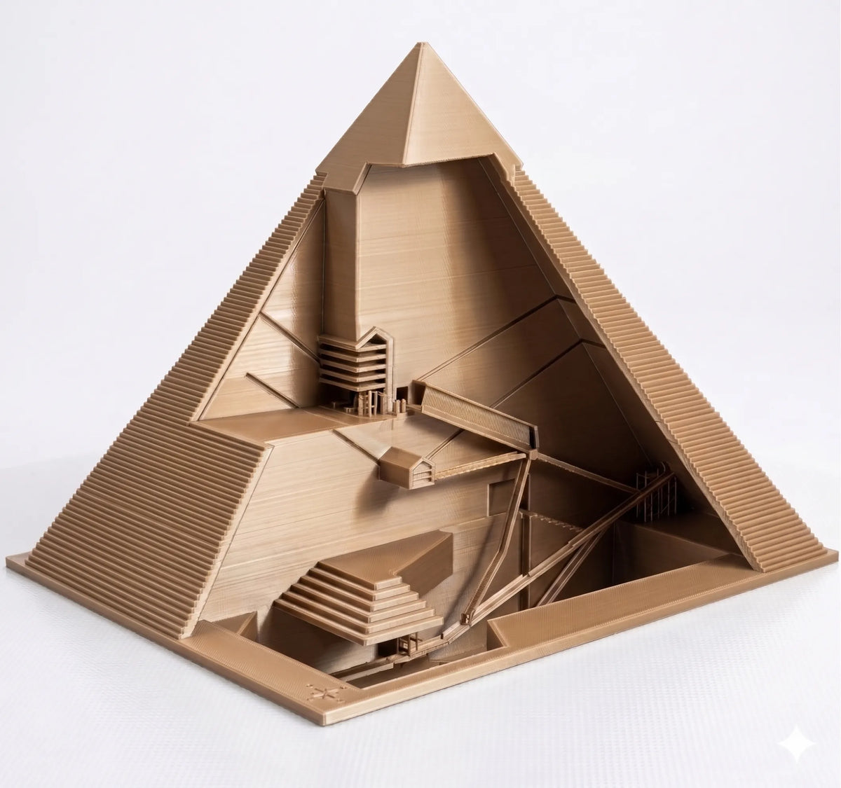 La Grande Pyramide d'Égypte - Coupe transversale - Voyage Print (vue 2)