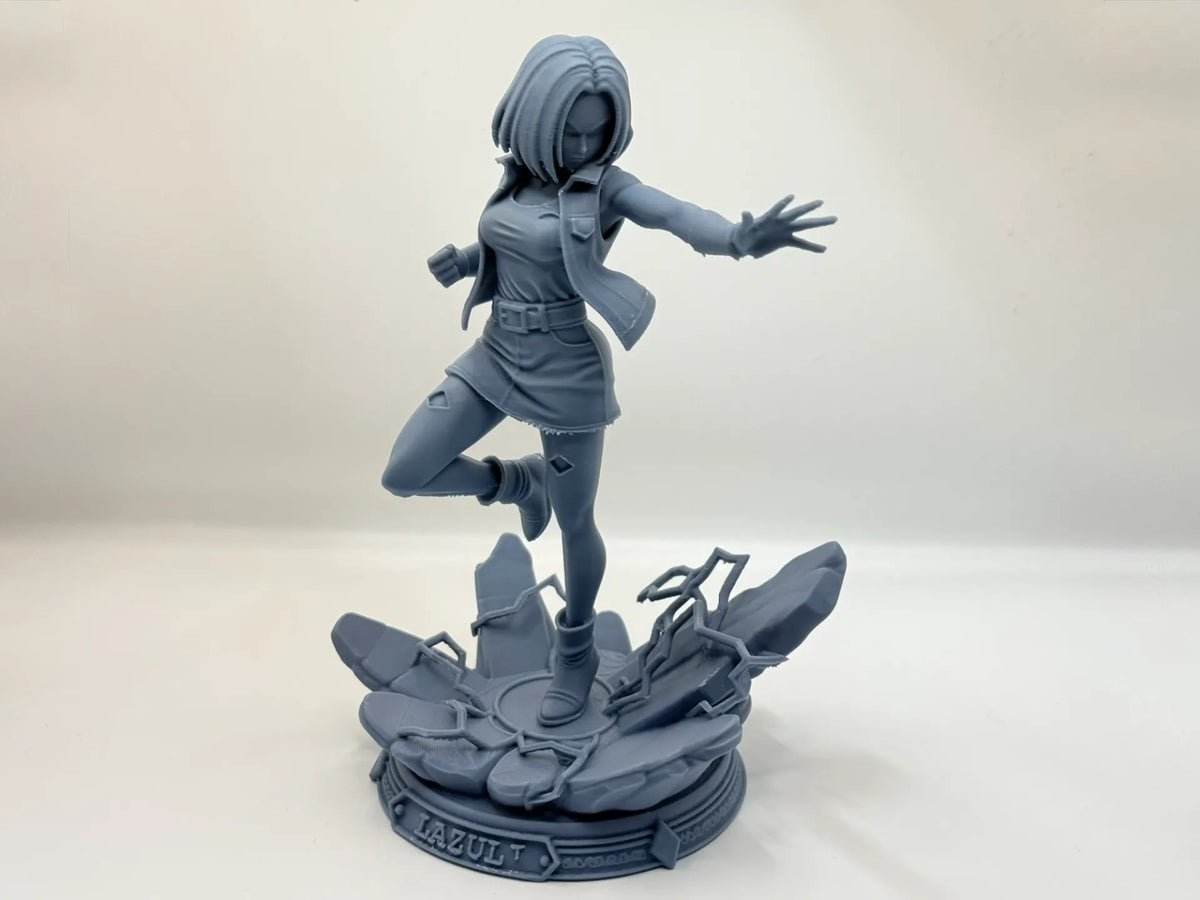 Android 18 (Lazuli) - Statue de Combat Dynamique - Figurine Print