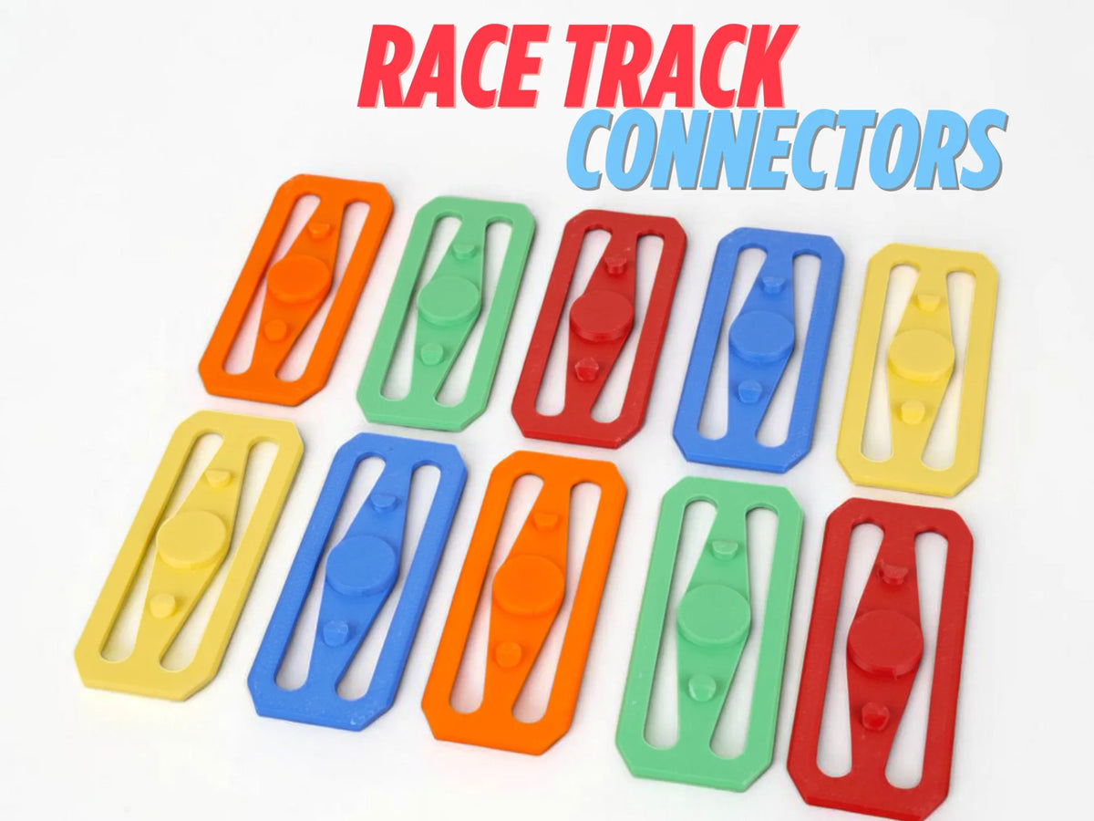 Connecteurs de piste de voiture jouet 1:64 Piste de course moulée sous pression - Auto Print