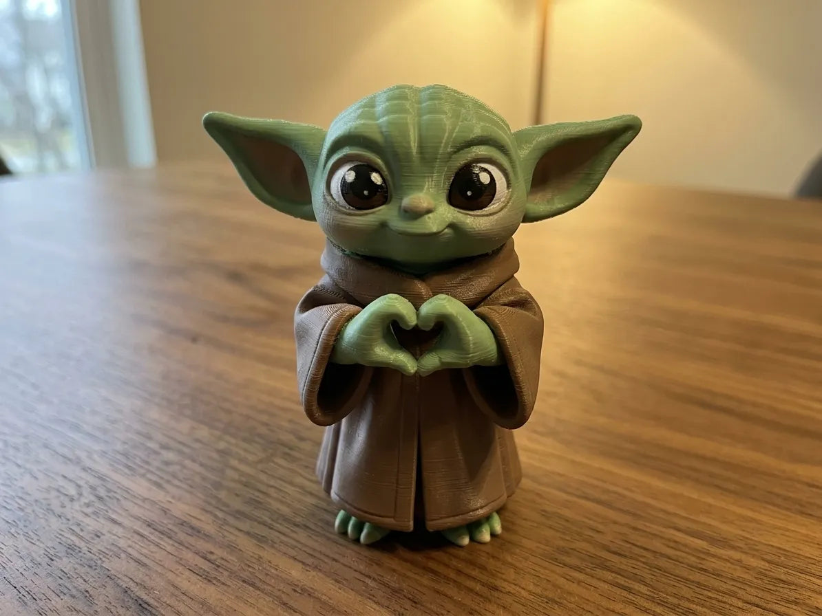 Figurine de Grogu en pose cœur – Star Wars - Figurine Print