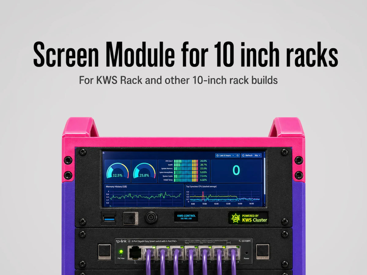 Module d'écran pour rack 10 pouces + Raspberry Pi - Tech Print