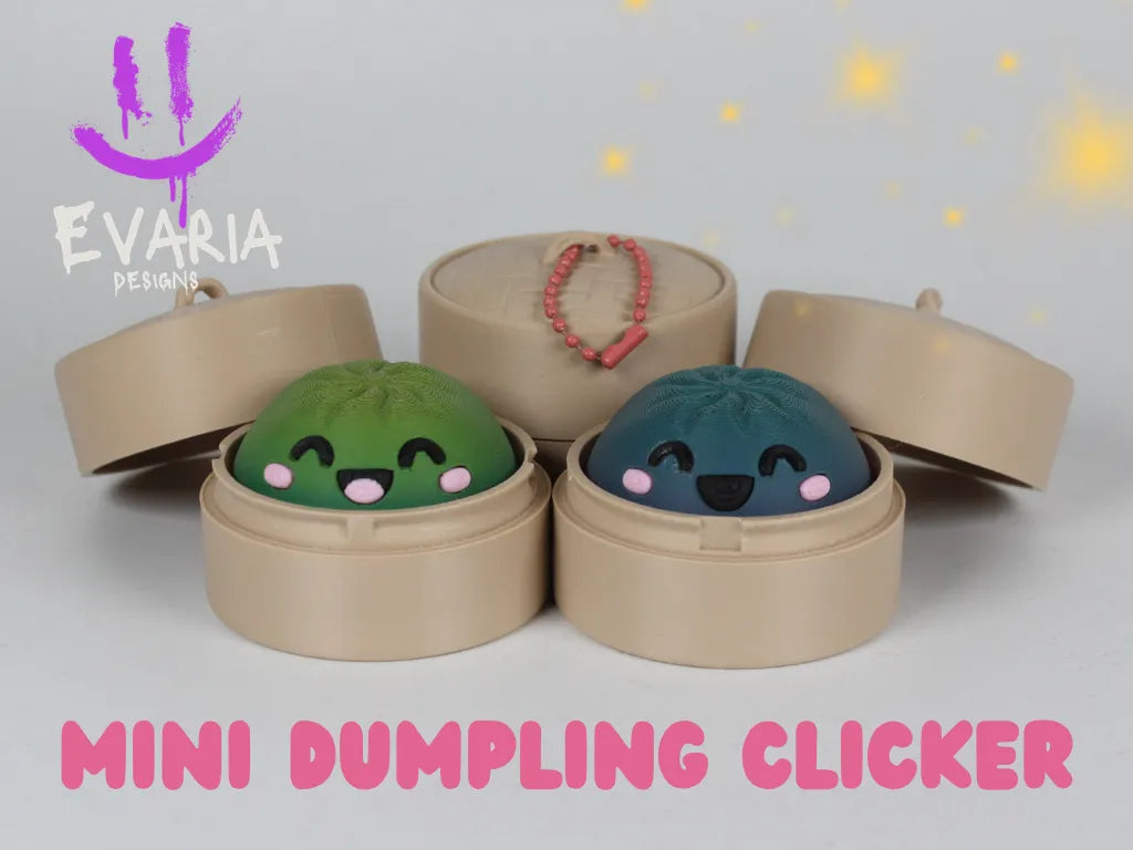 Breloque/Porte-clés Mini Dumpling Clicker - Figurine Print
