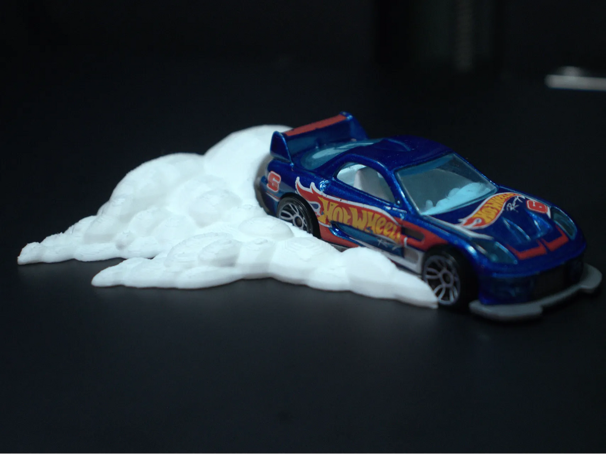 Effet de fumée de burnout de voiture 1:64 - Auto Print