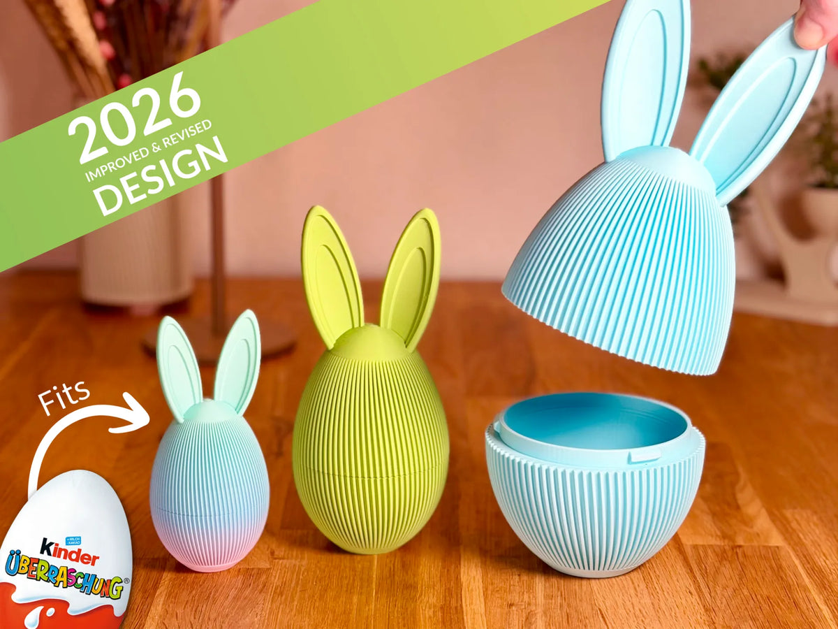 Boîte surprise œuf de Pâques Lapin Japandi (2026) - Fêtes Print