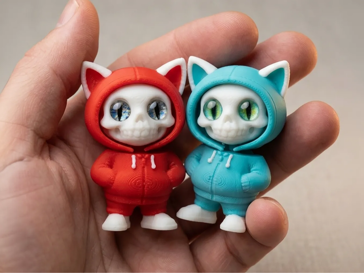 Mini flexi Crâne de Chat Urbain - Figurine Print