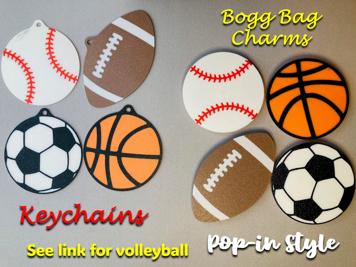 Bogg Bag Charm Ballons de sport et porte-clés - Bijoux Print