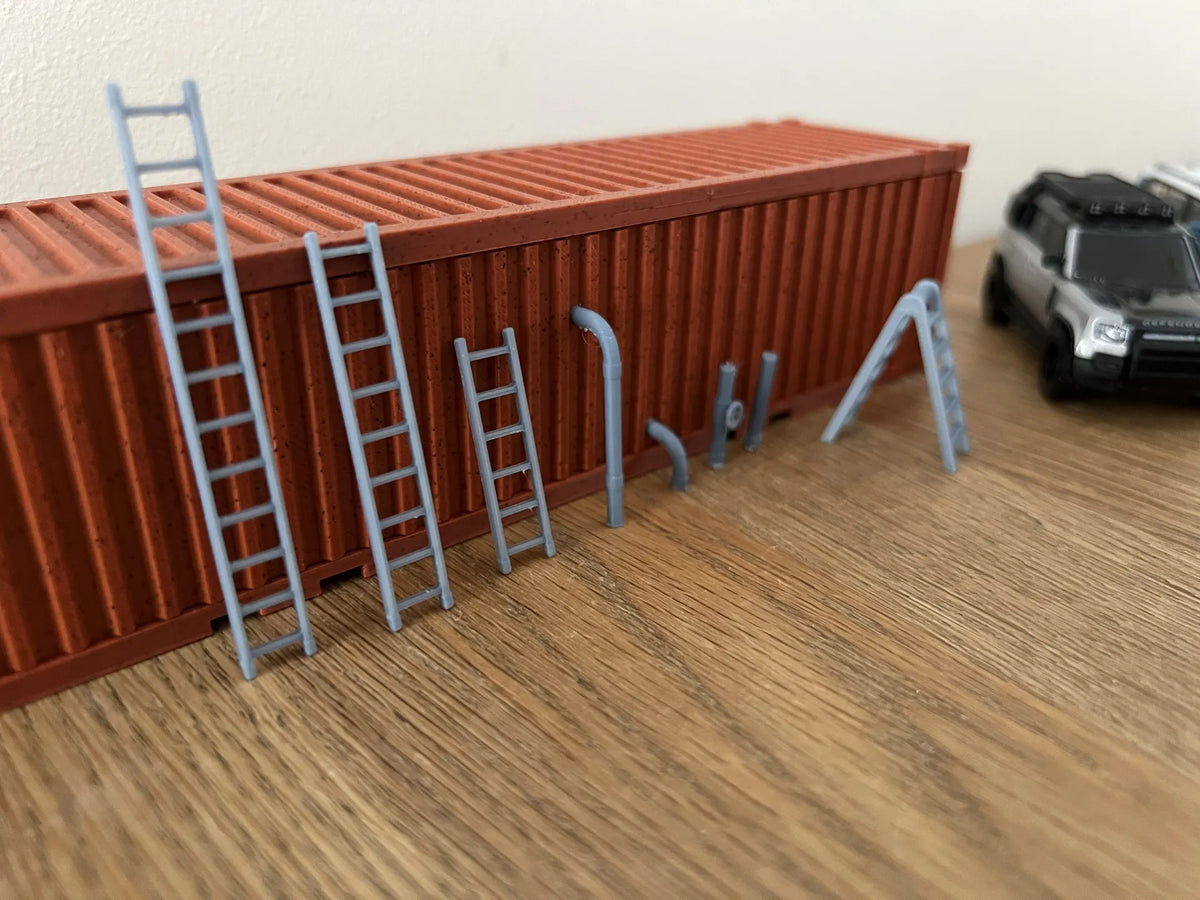 Échelles et tuyaux à l'échelle 1/64 pour diorama de voiture - Auto Print
