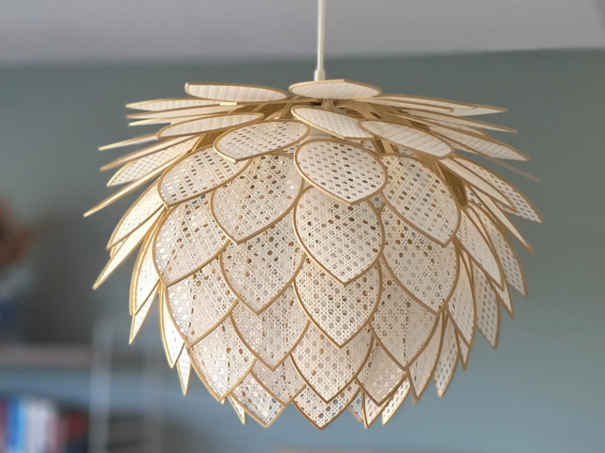 Feuilles de Rotin pour Lampe Feuille Luxuriante - Lumière Print