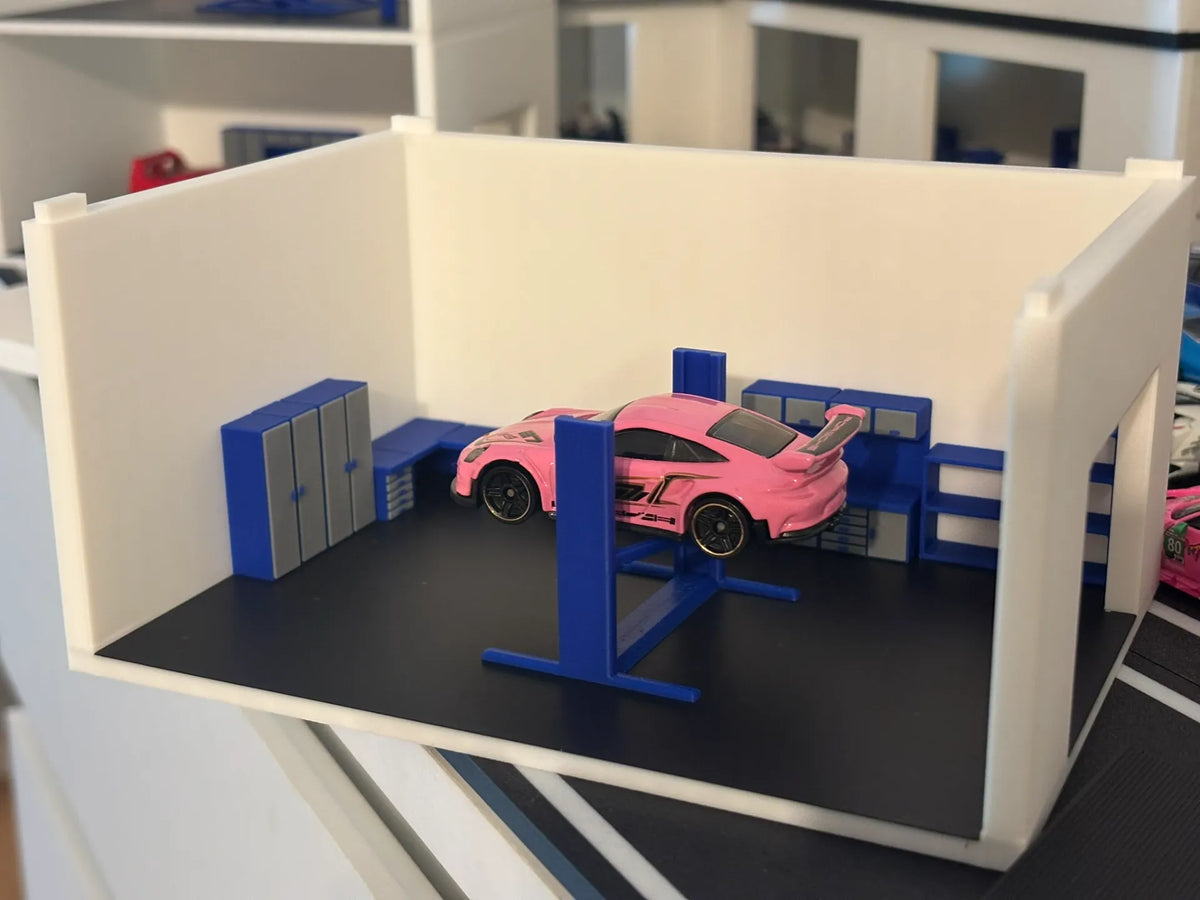 Diorama de garage modulaire à l'échelle 1/64 - Auto Print