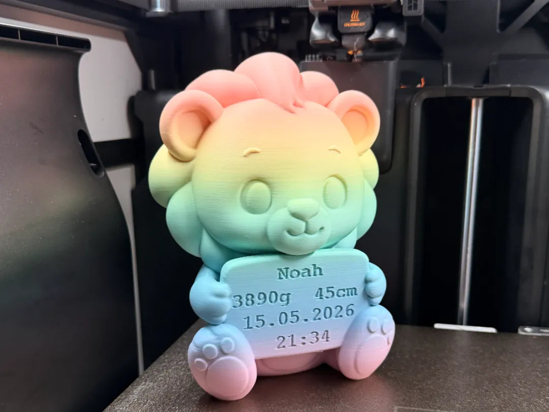 Souvenir de Naissance Bébé Lion Adorable - Bébé Print