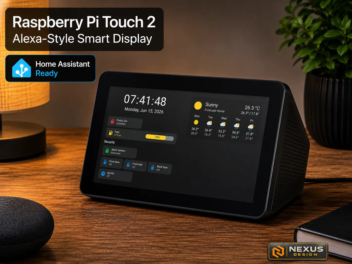 Écran intelligent de style Alexa pour Raspberry Pi Touch 2 - Tech Print