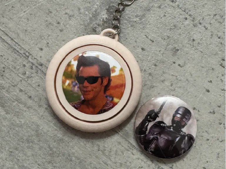 Porte-clés rotatif pour badges - Bijoux Print