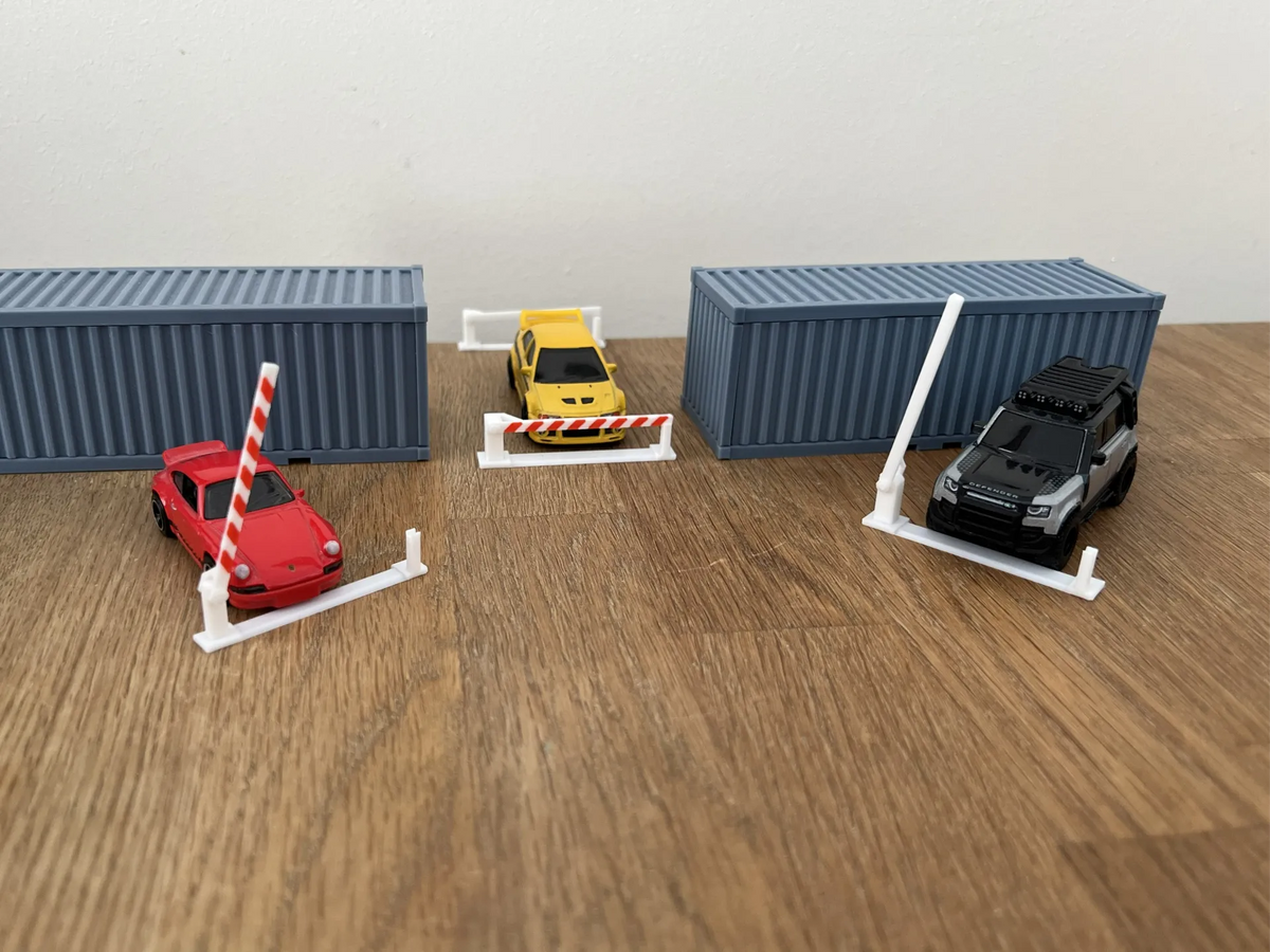 Barrière d'accès portail diorama garage de voiture à l'échelle 1/64 - Auto Print