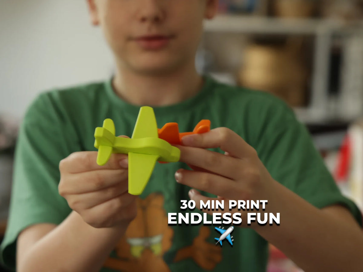 Avion simple Impression 30 min – 11g PLA – Sans colle - Maquette Print