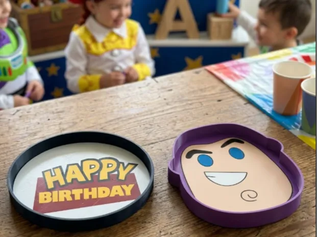 Plateaux à collation d'anniversaire Toy Story Buzz Joyeux Anniversaire - Fêtes Print