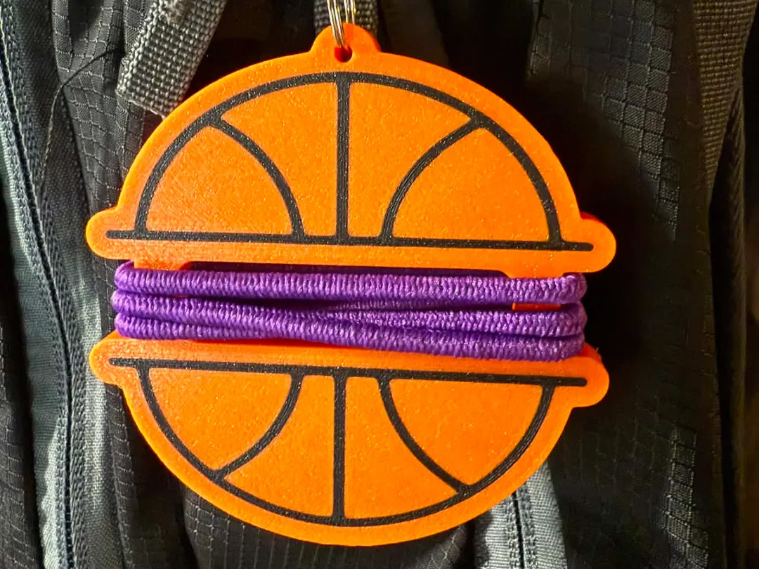 Étiquette de sac pour élastique à cheveux de basket - Cadeau Print