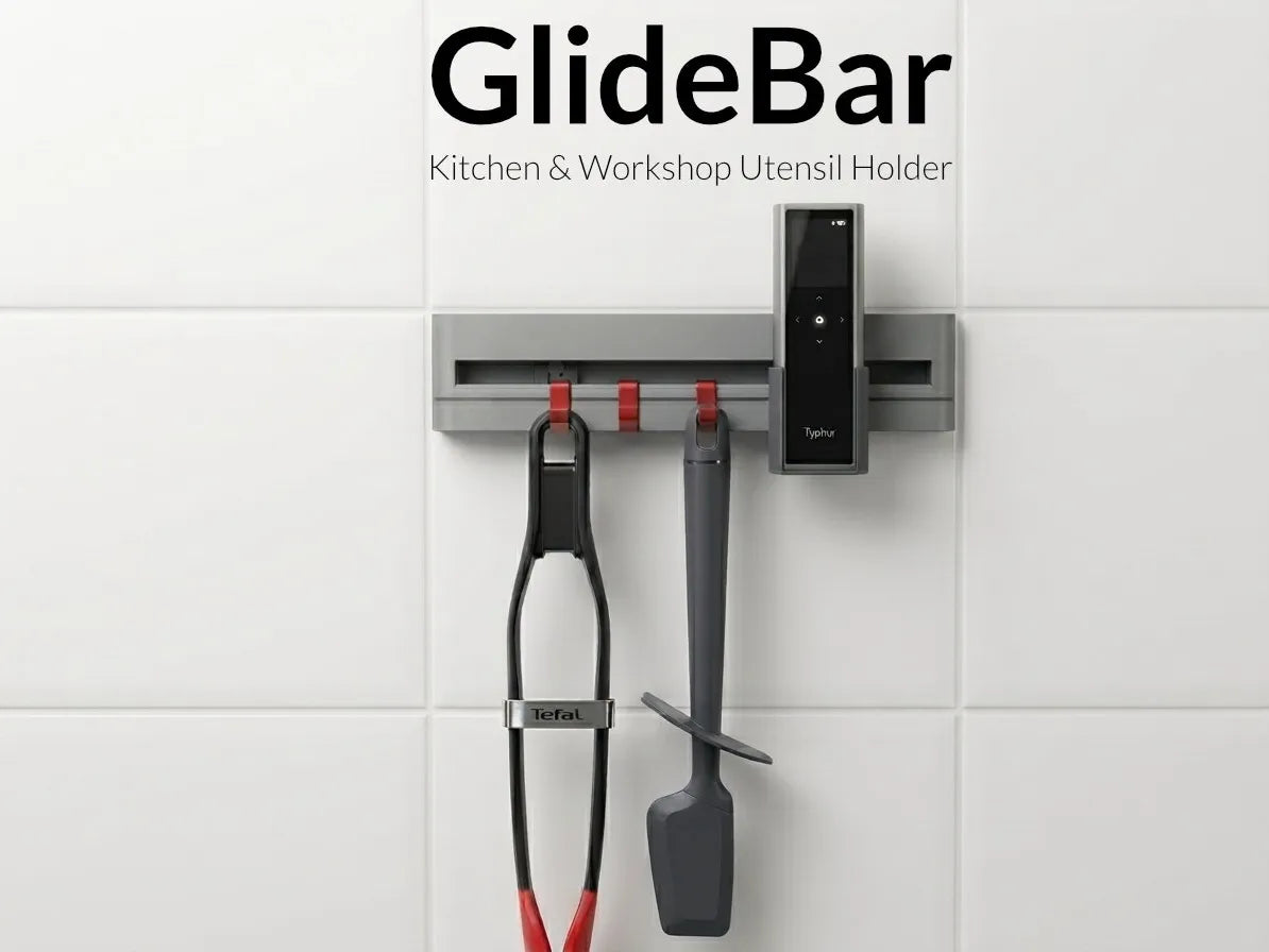 GlideBar - Support d'ustensiles de cuisine et d'atelier - Cuisine Print