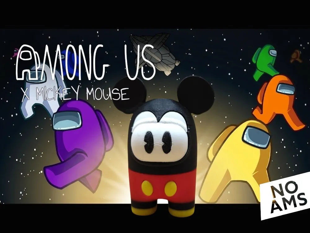 Among US GUY x Mickey Mouse de l'univers Disney - Geek Print