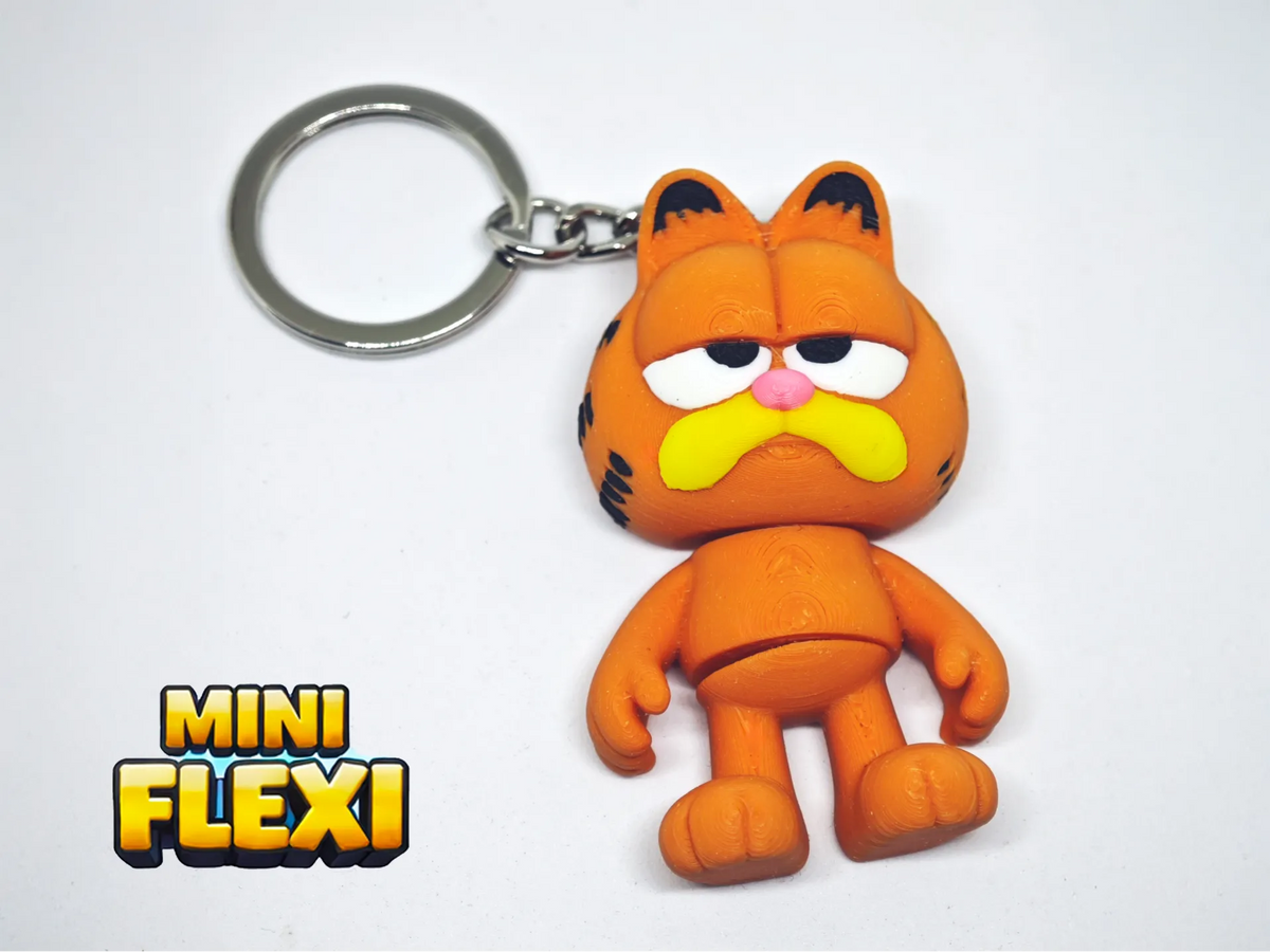 Garfield Mini Flexi – Porte-clés articulé de dessin animé - Figurine Print