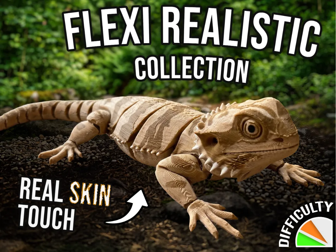 Dragon barbu flexi réaliste - Figurine Print