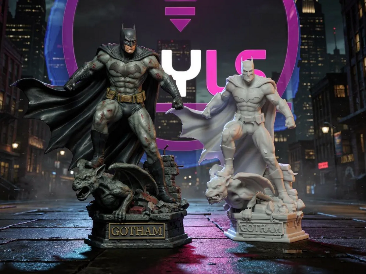 Figure de batman veillant depuis la tour - Figurine Print