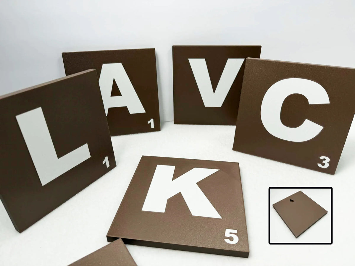 Tuiles de lettres Scrabble (fixation murale) - Art Print