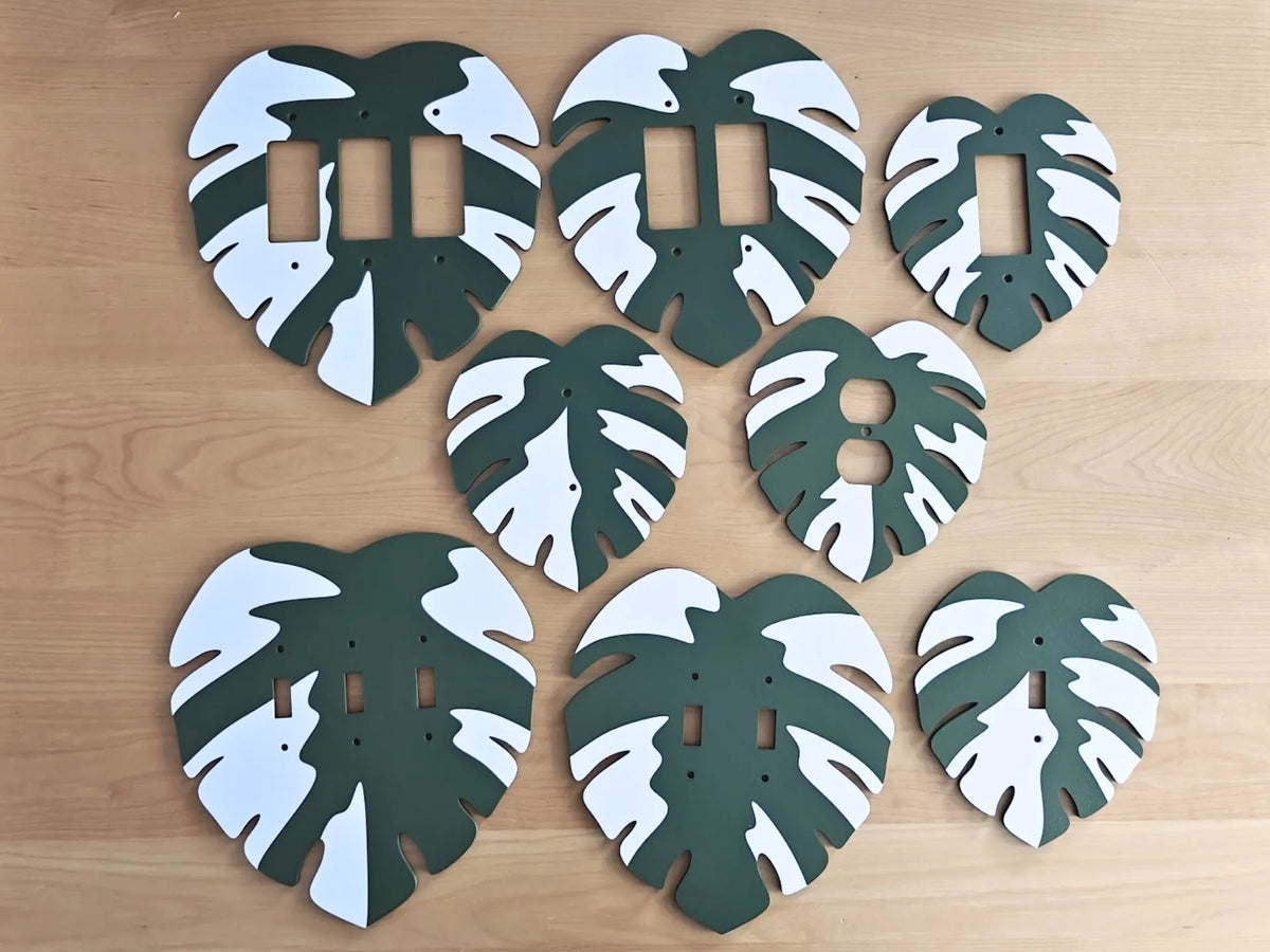 Plaques murales Monstera panachées - Tech Print