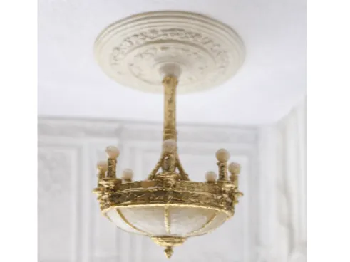 Lustre Royal Victorien avec Médaillon de Plafond - Lumière Print