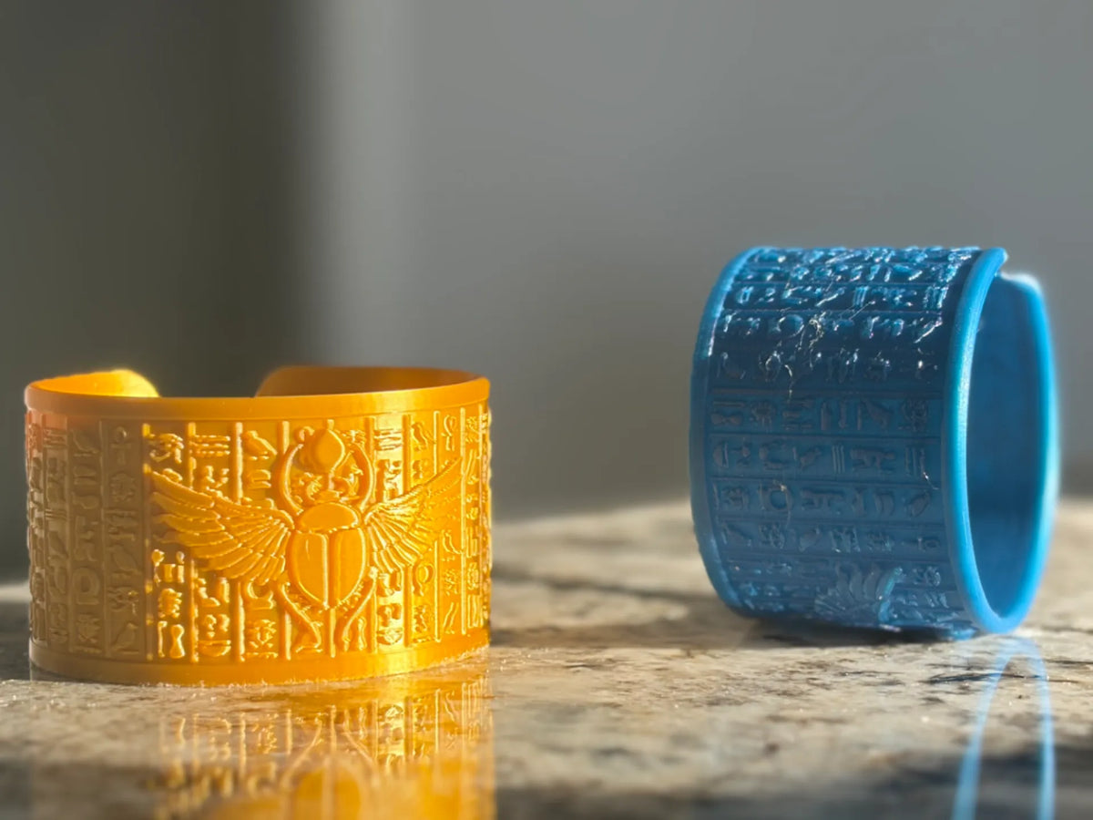 Bracelet jonc scarabée égyptien - Bijoux imprimés en 3D - Bijoux Print
